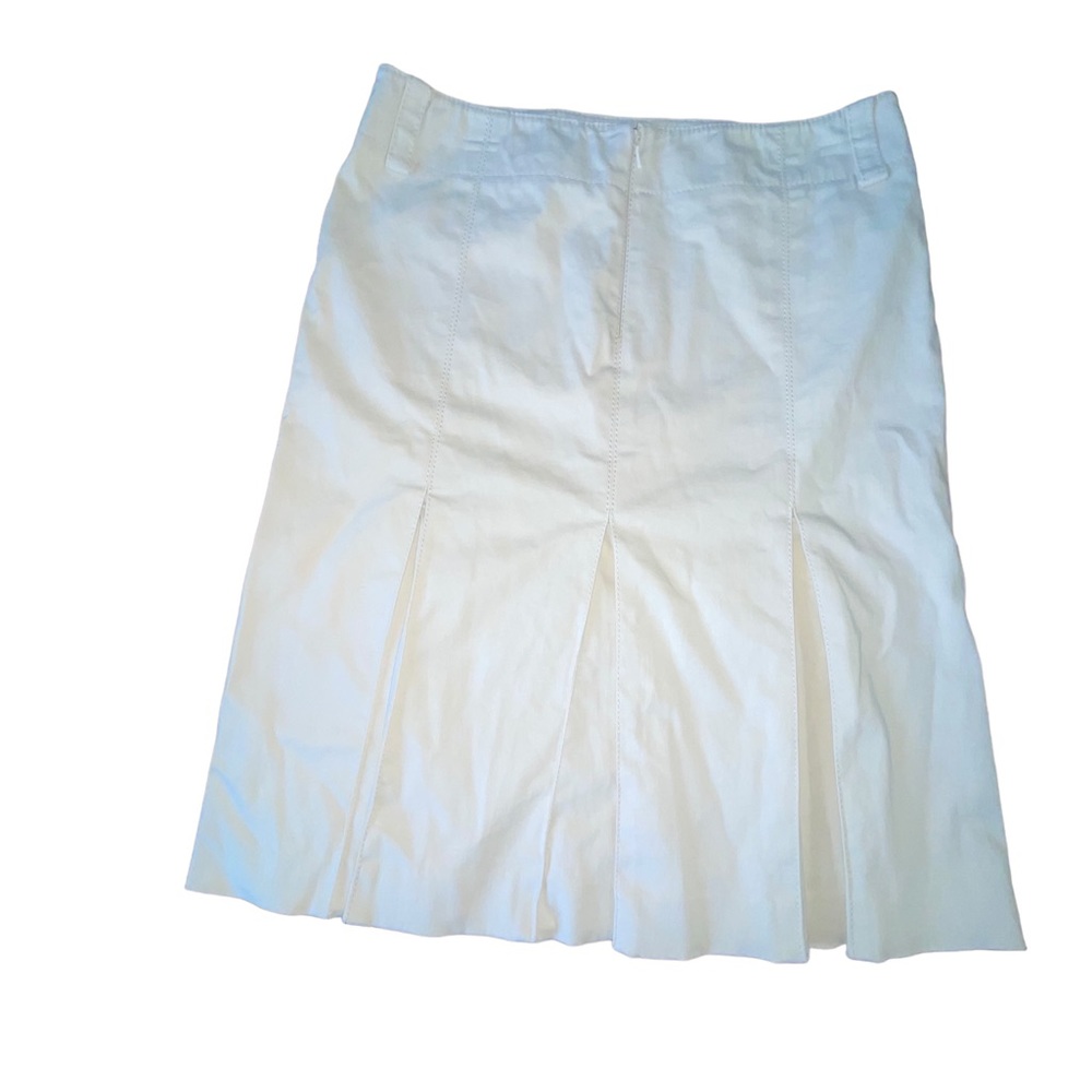Women’s DKNY Straight Skirt Pleated Back Size 2 Cream EUC